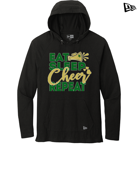 Hamakua Cougars Cheer Eat Sleep Cheer - New Era Tri-Blend Hoodie