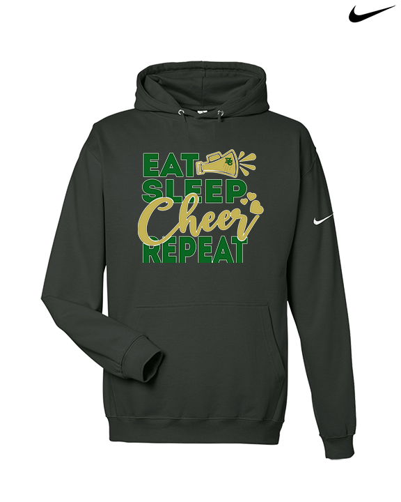 Hamakua Cougars Cheer Eat Sleep Cheer - Nike Club Fleece Hoodie