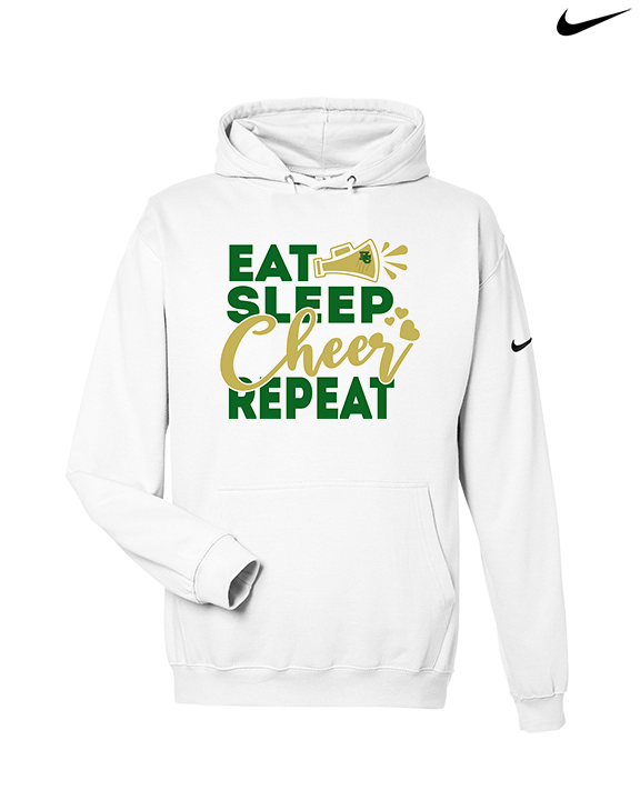 Hamakua Cougars Cheer Eat Sleep Cheer - Nike Club Fleece Hoodie