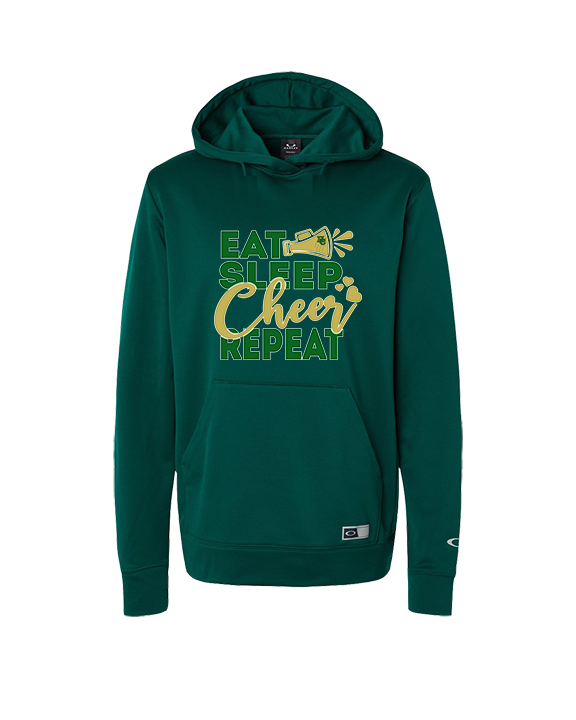 Hamakua Cougars Cheer Eat Sleep Cheer - Oakley Performance Hoodie