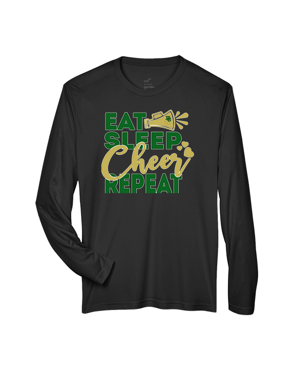 Hamakua Cougars Cheer Eat Sleep Cheer - Performance Longsleeve