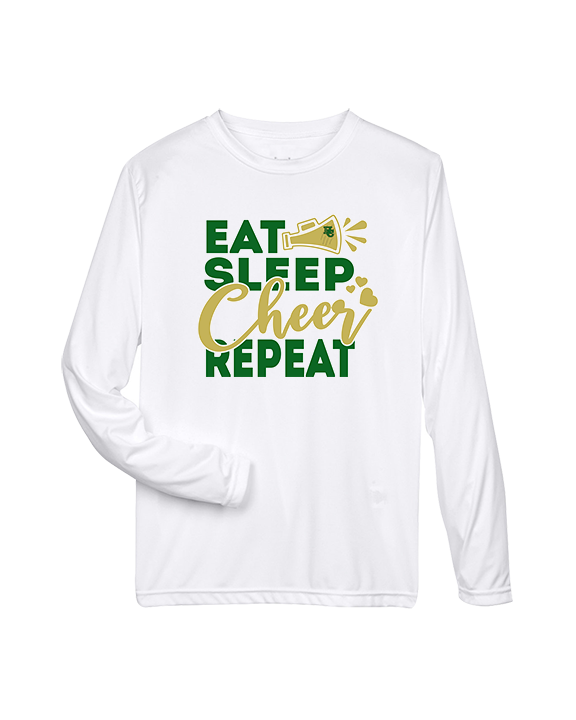 Hamakua Cougars Cheer Eat Sleep Cheer - Performance Longsleeve