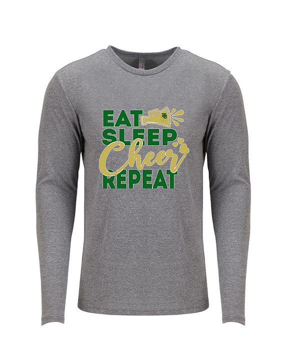 Hamakua Cougars Cheer Eat Sleep Cheer - Tri-Blend Long Sleeve