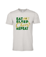 Hamakua Cougars Cheer Eat Sleep Cheer - Tri-Blend Shirt