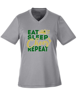 Hamakua Cougars Cheer Eat Sleep Cheer - Womens Performance Shirt