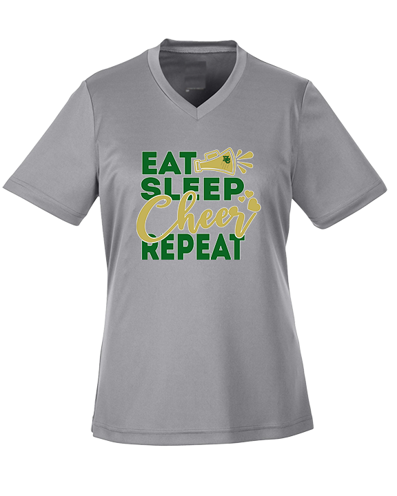 Hamakua Cougars Cheer Eat Sleep Cheer - Womens Performance Shirt