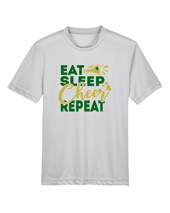 Hamakua Cougars Cheer Eat Sleep Cheer - Youth Performance Shirt