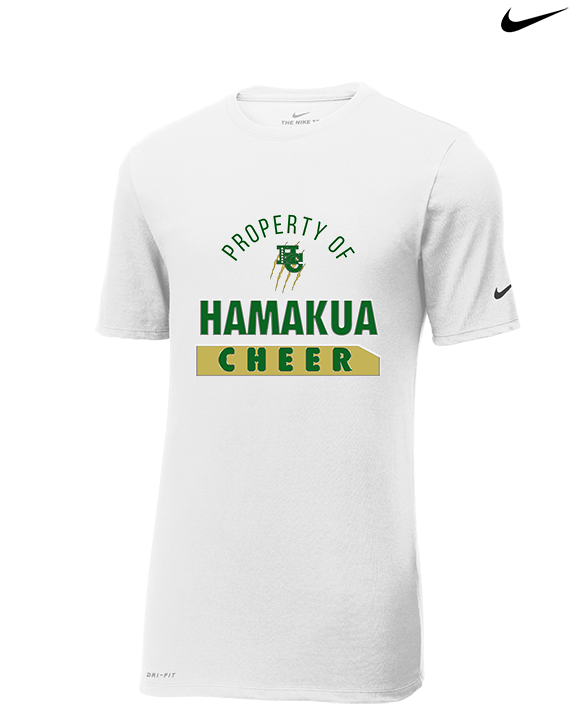Hamakua Cougars Cheer Property - Mens Nike Cotton Poly Tee