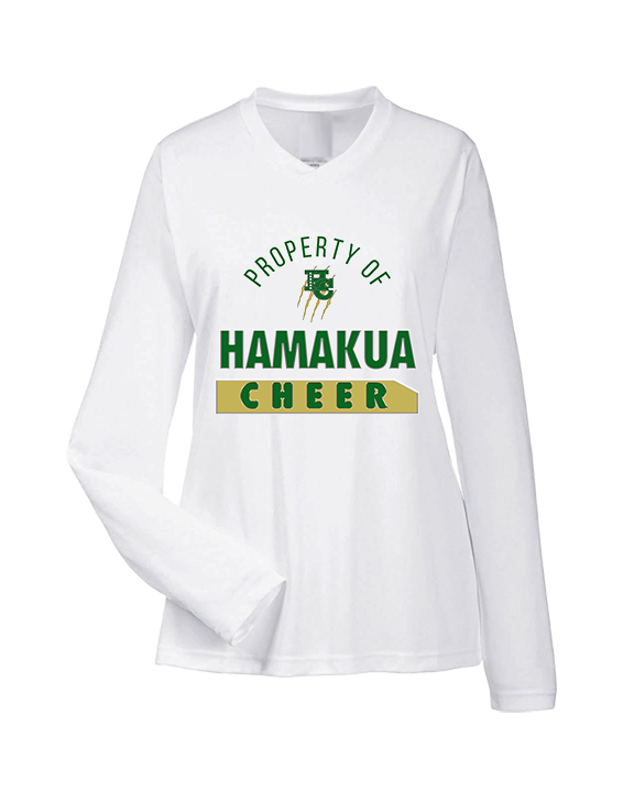 Hamakua Cougars Cheer Property - Womens Performance Longsleeve