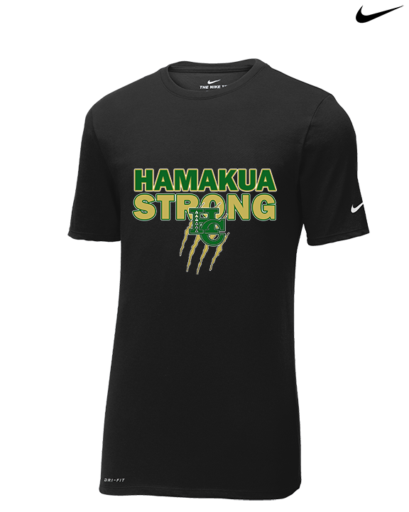 Hamakua Cougars Cheer Strong - Mens Nike Cotton Poly Tee