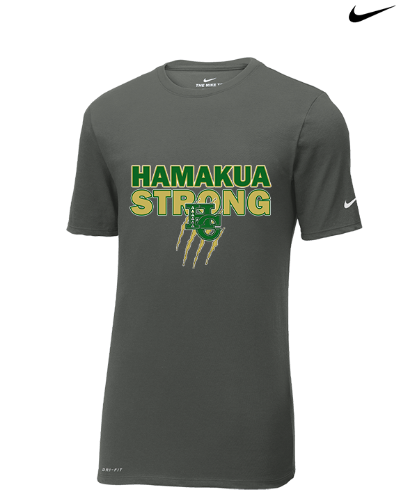 Hamakua Cougars Cheer Strong - Mens Nike Cotton Poly Tee