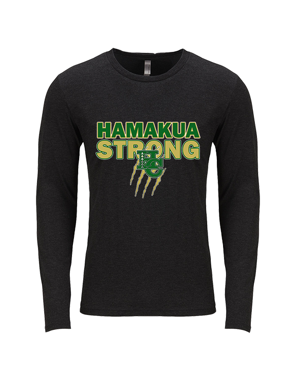 Hamakua Cougars Cheer Strong - Tri-Blend Long Sleeve