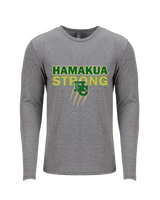 Hamakua Cougars Cheer Strong - Tri-Blend Long Sleeve