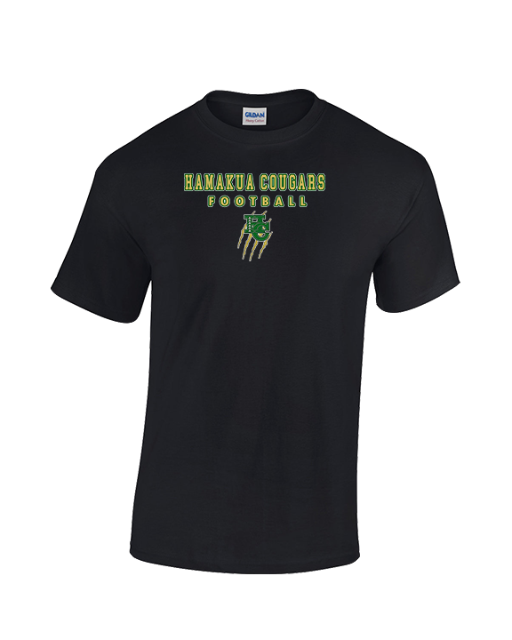 Hamakua Cougars Football Block - Cotton T-Shirt