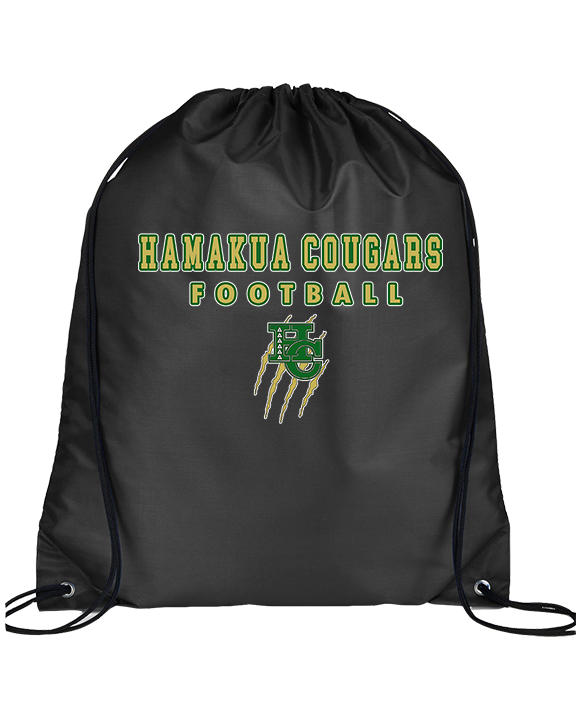 Hamakua Cougars Football Block - Drawstring Bag