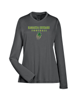 Hamakua Cougars Football Block - Womens Performance Longsleeve
