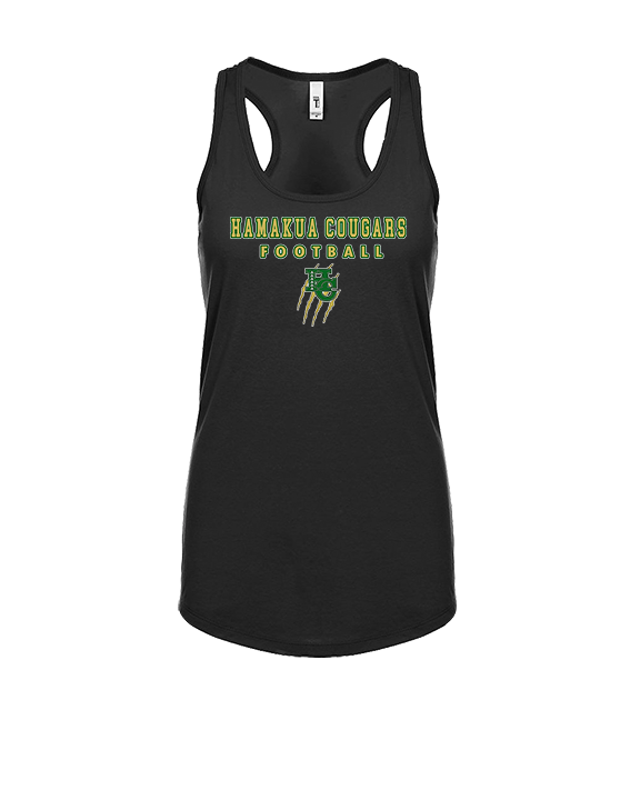 Hamakua Cougars Football Block - Womens Tank Top