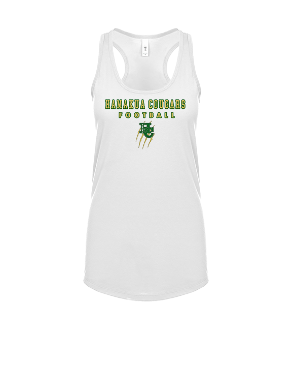 Hamakua Cougars Football Block - Womens Tank Top