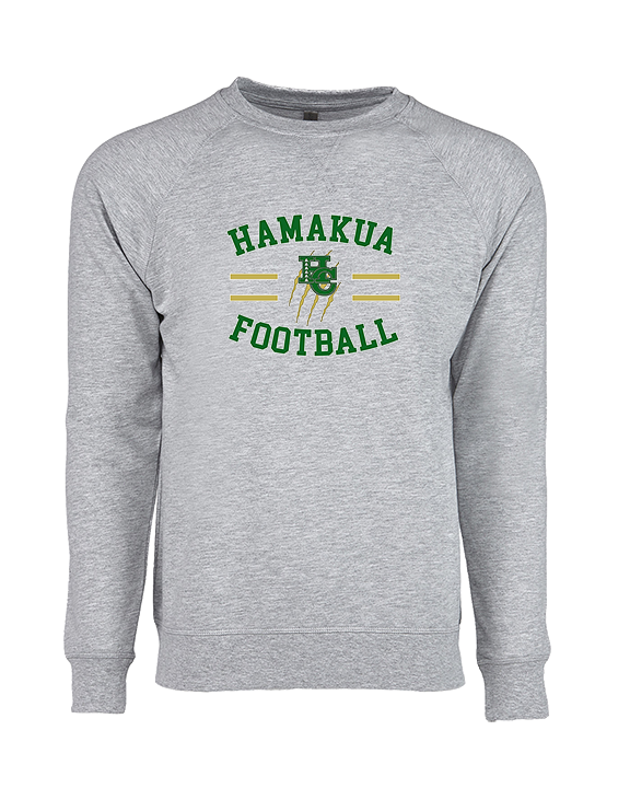 Hamakua Cougars Football Curve - Crewneck Sweatshirt