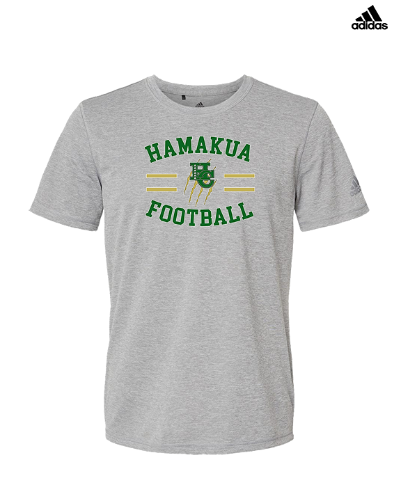 Hamakua Cougars Football Curve - Mens Adidas Performance Shirt