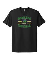 Hamakua Cougars Football Curve - Mens Select Cotton T-Shirt