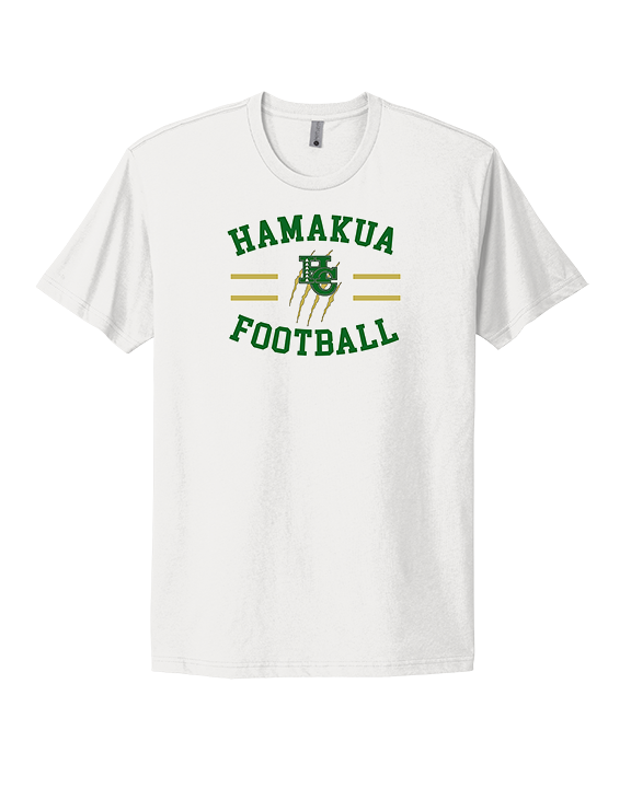 Hamakua Cougars Football Curve - Mens Select Cotton T-Shirt