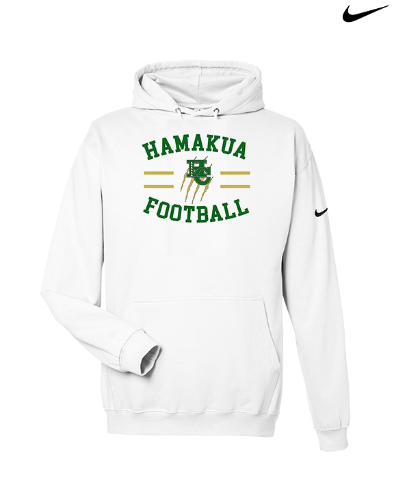 Hamakua Cougars Football Curve - Nike Club Fleece Hoodie