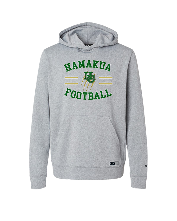 Hamakua Cougars Football Curve - Oakley Performance Hoodie