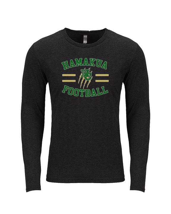 Hamakua Cougars Football Curve - Tri-Blend Long Sleeve