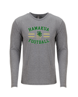 Hamakua Cougars Football Curve - Tri-Blend Long Sleeve