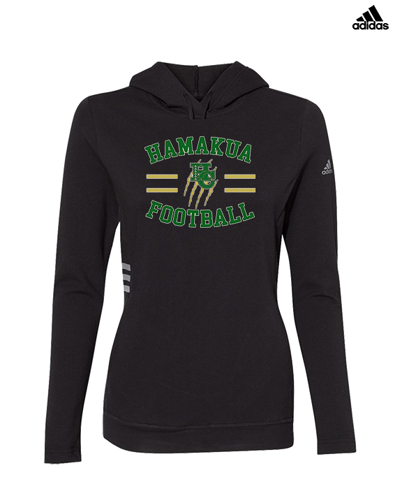Hamakua Cougars Football Curve - Womens Adidas Hoodie