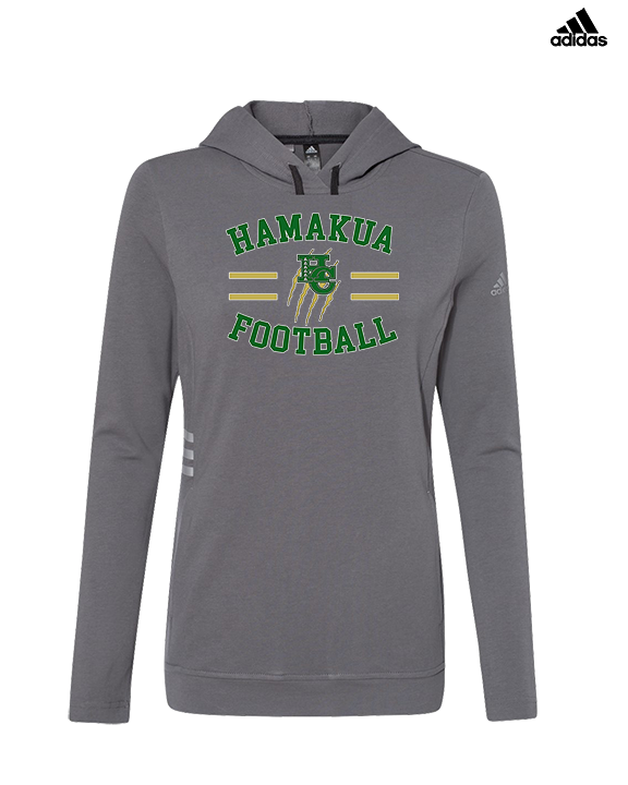 Hamakua Cougars Football Curve - Womens Adidas Hoodie