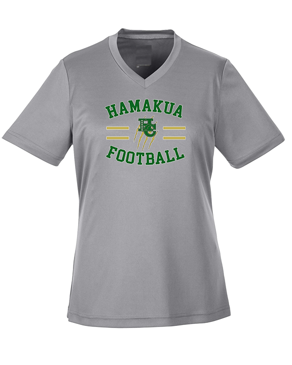 Hamakua Cougars Football Curve - Womens Performance Shirt