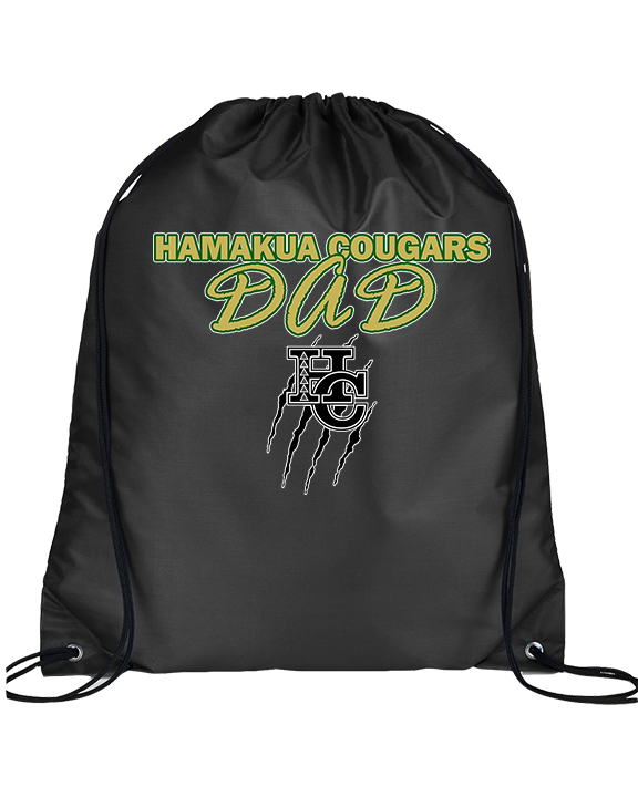 Hamakua Cougars Football Dad - Drawstring Bag