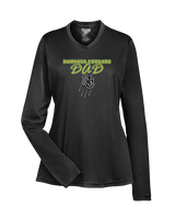 Hamakua Cougars Football Dad - Womens Performance Longsleeve
