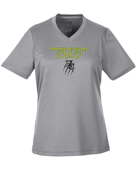 Hamakua Cougars Football Dad - Womens Performance Shirt