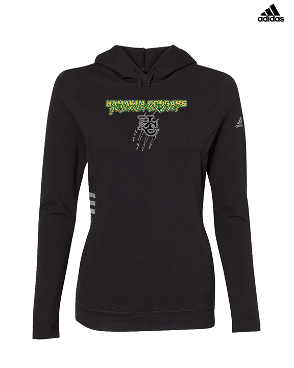 Hamakua Cougars Football Grandparent - Womens Adidas Hoodie