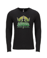 Hamakua Cougars Football Unleashed - Tri-Blend Long Sleeve