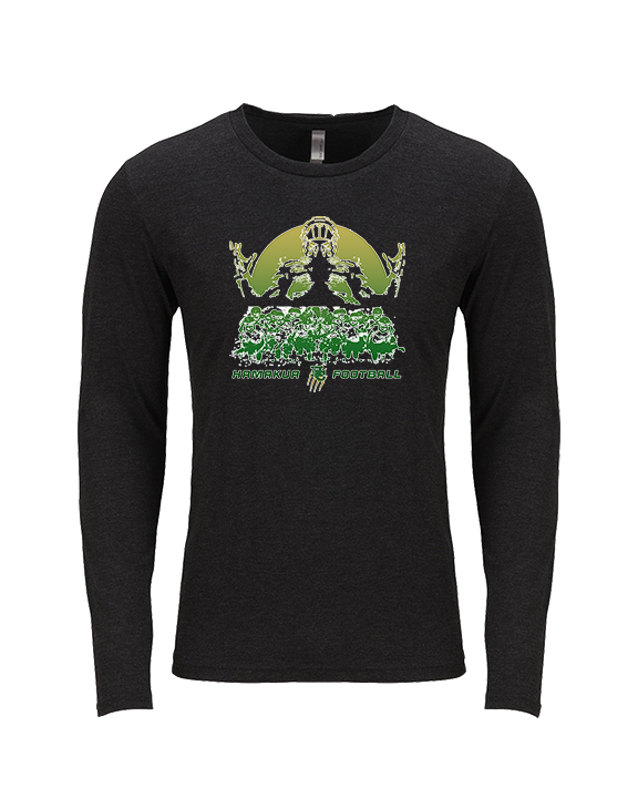 Hamakua Cougars Football Unleashed - Tri-Blend Long Sleeve