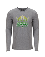 Hamakua Cougars Football Unleashed - Tri-Blend Long Sleeve