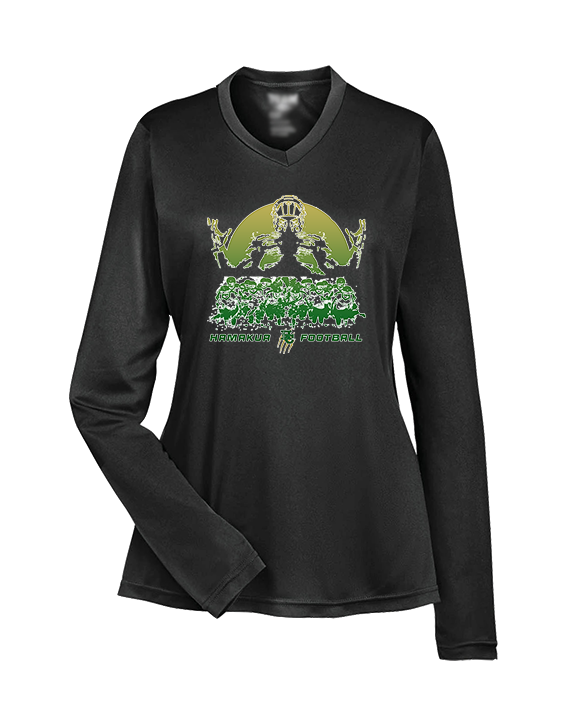 Hamakua Cougars Football Unleashed - Womens Performance Longsleeve