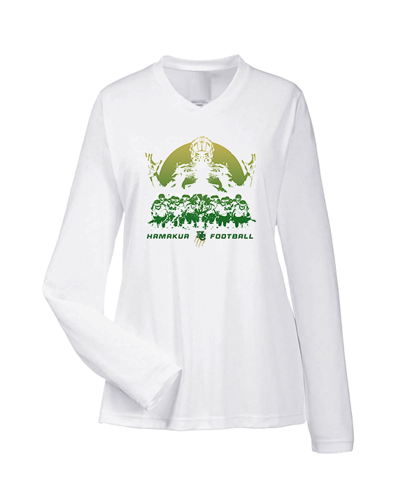 Hamakua Cougars Football Unleashed - Womens Performance Longsleeve