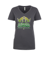Hamakua Cougars Football Unleashed - Womens Vneck