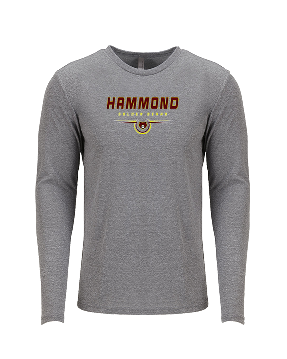 Hammond HS Football Design - Tri-Blend Long Sleeve