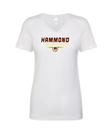 Hammond HS Football Design - Womens V-Neck