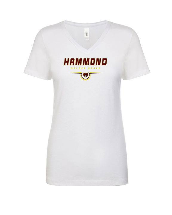 Hammond HS Football Design - Womens V-Neck