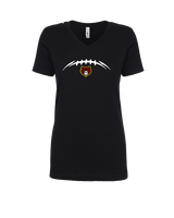 Hammond HS Football Laces - Womens Vneck