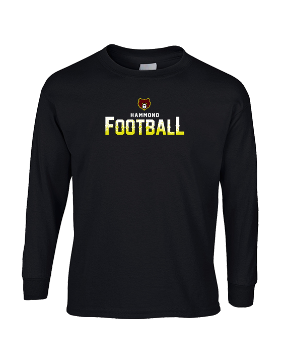 Hammond HS Football Logo Football - Cotton Longsleeve