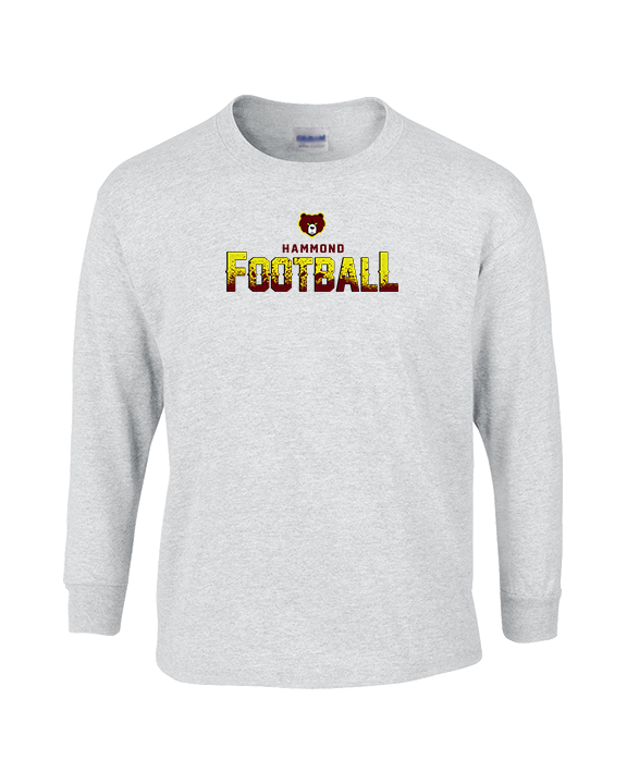 Hammond HS Football Logo Football - Cotton Longsleeve