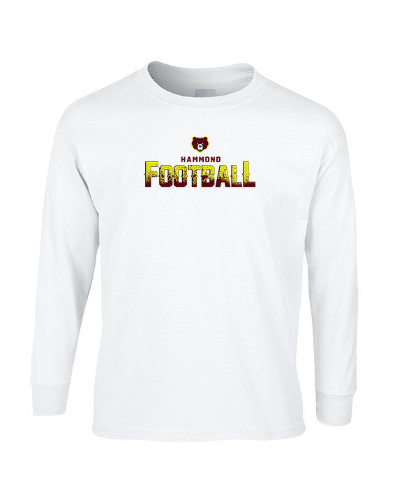 Hammond HS Football Logo Football - Cotton Longsleeve